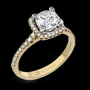 ZR393 Engagement Ring in 14k Gold with Diamonds