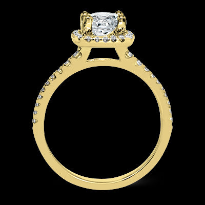 ZR393 Engagement Ring in 14k Gold with Diamonds