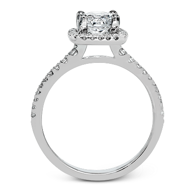 ZR393 Engagement Ring in 14k Gold with Diamonds