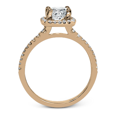 ZR393 Engagement Ring in 14k Gold with Diamonds