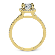 ZR393 Engagement Ring in 14k Gold with Diamonds