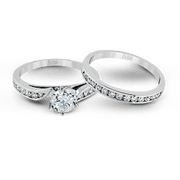 ZR398 Wedding Set in 14k Gold with Diamonds