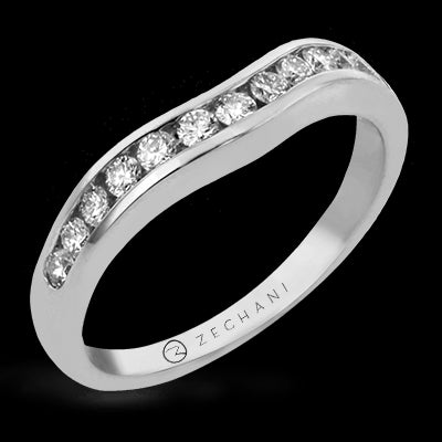 ZR401 Anniversary Ring in 14k Gold with Diamonds