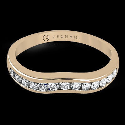 ZR401 Anniversary Ring in 14k Gold with Diamonds
