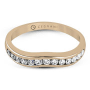 ZR401 Anniversary Ring in 14k Gold with Diamonds
