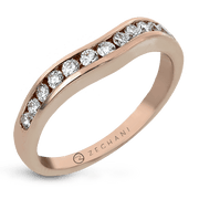 ZR401 Anniversary Ring in 14k Gold with Diamonds