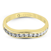 ZR401 Anniversary Ring in 14k Gold with Diamonds