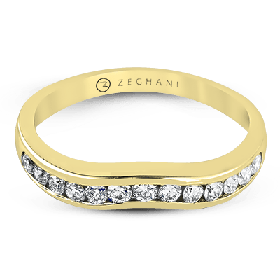 ZR401 Anniversary Ring in 14k Gold with Diamonds