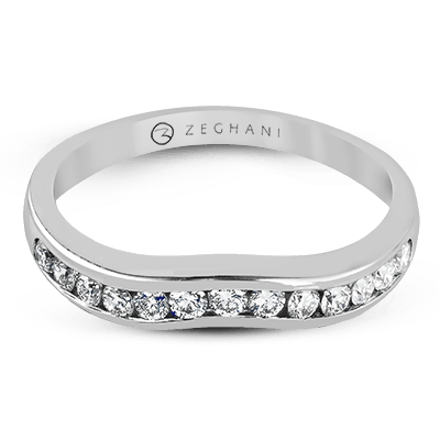 ZR401 Anniversary Ring in 14k Gold with Diamonds