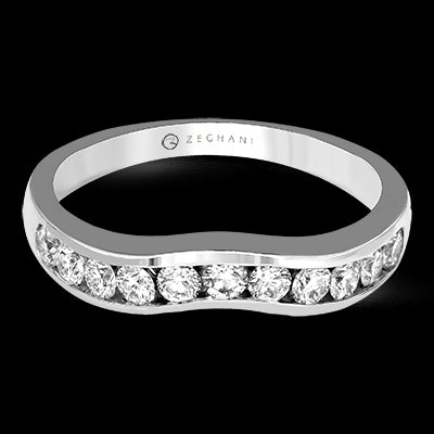 ZR402 Anniversary Ring in 14k Gold with Diamonds