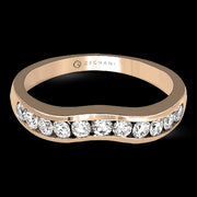 ZR402 Anniversary Ring in 14k Gold with Diamonds