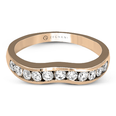 ZR402 Anniversary Ring in 14k Gold with Diamonds