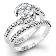 ZR407 Wedding Set in 14k Gold with Diamonds