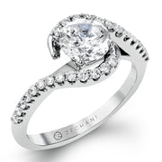 ZR407 Wedding Set in 14k Gold with Diamonds