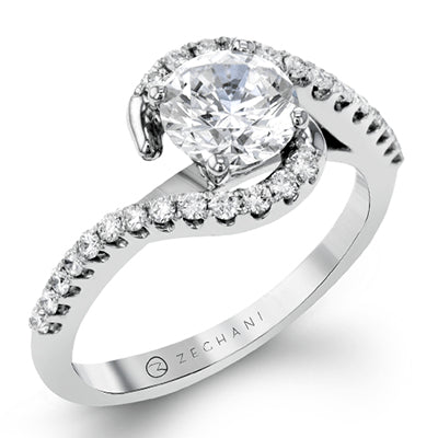 ZR407 Wedding Set in 14k Gold with Diamonds