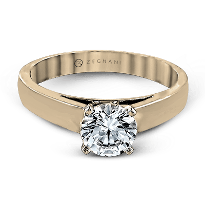 ZR411 Engagement Ring in 14k Gold