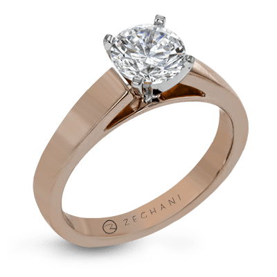 ZR411 Engagement Ring in 14k Gold