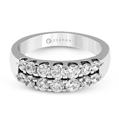 ZR414 Anniversary Ring in 14k Gold with Diamonds