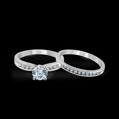 ZR415 Wedding Set in 14k Gold with Diamonds