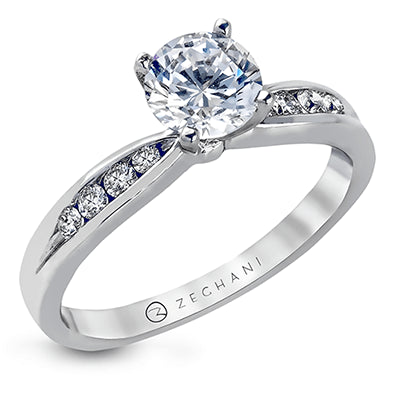 ZR415 Wedding Set in 14k Gold with Diamonds