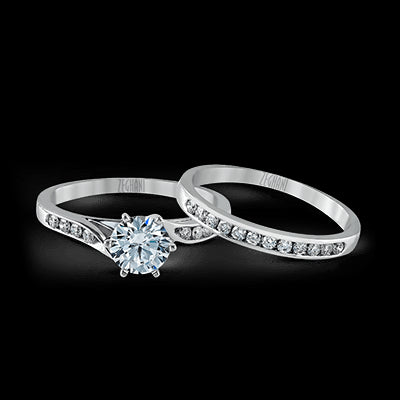 ZR416 Wedding Set in 14k Gold with Diamonds