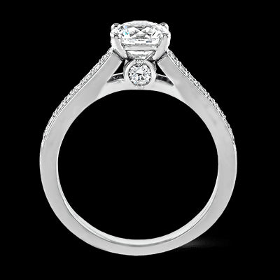 ZR418 Engagement Ring in 14k Gold with Diamonds