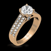 ZR418 Engagement Ring in 14k Gold with Diamonds