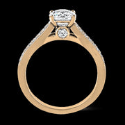 ZR418 Engagement Ring in 14k Gold with Diamonds
