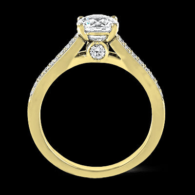 ZR418 Engagement Ring in 14k Gold with Diamonds