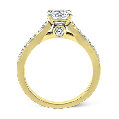 ZR418 Engagement Ring in 14k Gold with Diamonds
