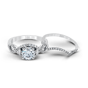 ZR422 Wedding Set in 14k Gold with Diamonds