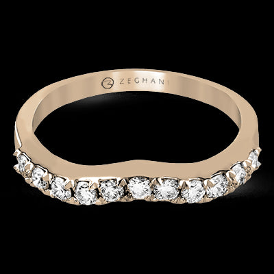 ZR437 Anniversary Ring in 14k Gold with Diamonds