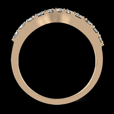 ZR437 Anniversary Ring in 14k Gold with Diamonds