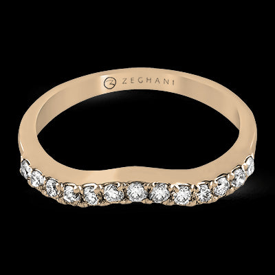 ZR438 Anniversary Ring in 14k Gold with Diamonds