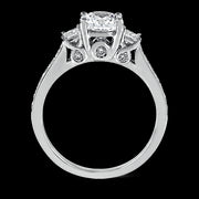 ZR446 Engagement Ring in 14k Gold with Diamonds