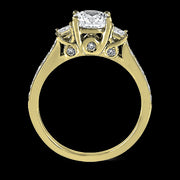 ZR446 Engagement Ring in 14k Gold with Diamonds