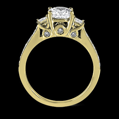 ZR446 Engagement Ring in 14k Gold with Diamonds