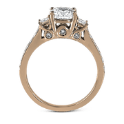 ZR446 Engagement Ring in 14k Gold with Diamonds