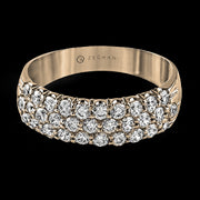 ZR488 Anniversary Ring in 14k Gold with Diamonds