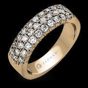 ZR488 Anniversary Ring in 14k Gold with Diamonds