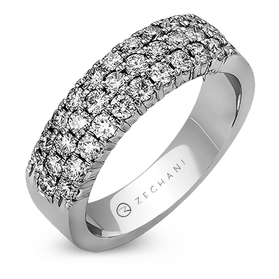 ZR488 Anniversary Ring in 14k Gold with Diamonds