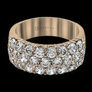 ZR489 Anniversary Ring in 14k Gold with Diamonds
