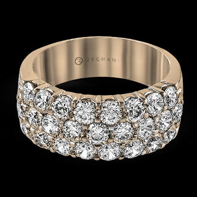 ZR489 Anniversary Ring in 14k Gold with Diamonds