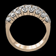 ZR489 Anniversary Ring in 14k Gold with Diamonds