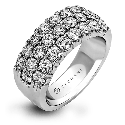 ZR489 Anniversary Ring in 14k Gold with Diamonds