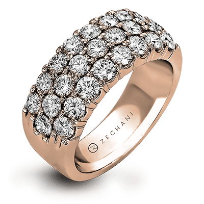ZR489 Anniversary Ring in 14k Gold with Diamonds