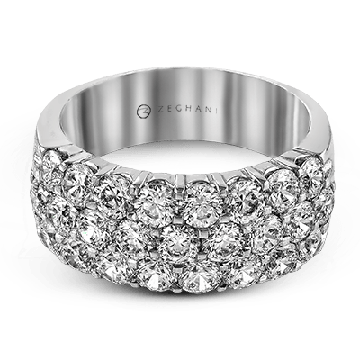 ZR489 Anniversary Ring in 14k Gold with Diamonds