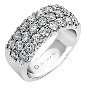 ZR489 Anniversary Ring in 14k Gold with Diamonds