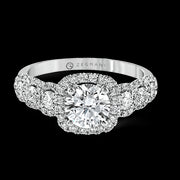 ZR494 Engagement Ring in 14k Gold with Diamonds