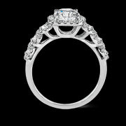 ZR494 Engagement Ring in 14k Gold with Diamonds